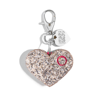 blingsting.com Personal Alarm Champagne Glitter Glitter Heart Safety Alarm