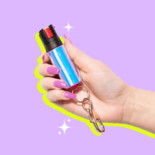 blingsting.com Safety Keychain Holographic Pepper Sprays