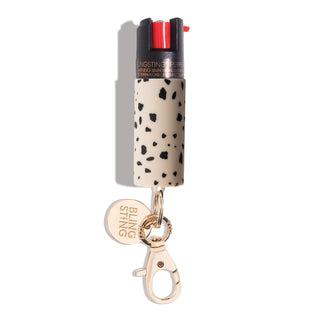 blingsting.com Safety Keychain Modern Cheetah Pepper Spray