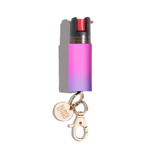 blingsting.com Safety Keychain Pink & Lavender Ombre Pepper Spray